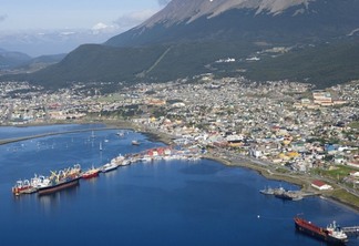 Aerial View of Ushuaia