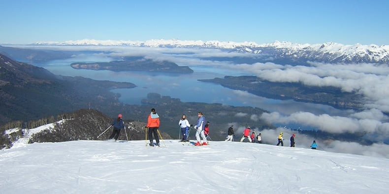 Pista de esqui Cerro Bayo na Argentina 
