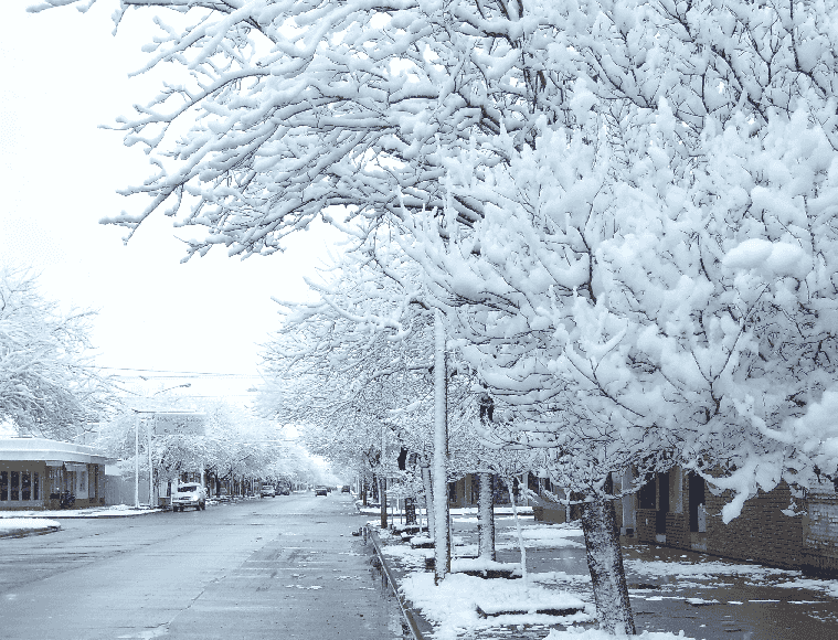 Neve em Córdoba na Argentina 