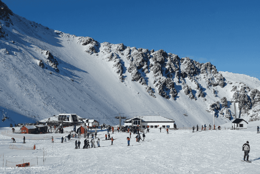 Estação de esqui La Hoya na Argentina