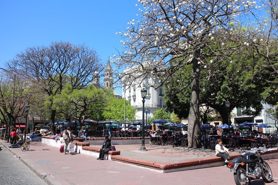 Plaza Dorrego em Buenos Aires