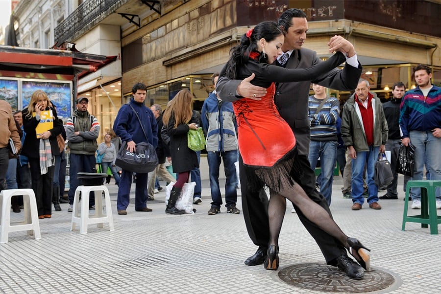 Onde assistir tango na rua em Buenos Aires: Calle Florida