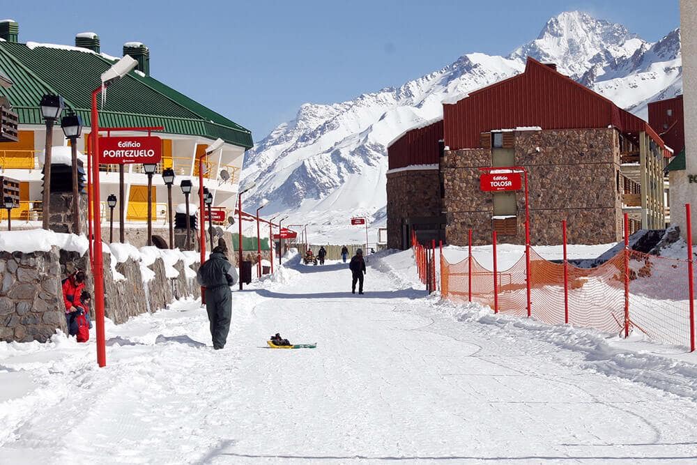 Estação de esqui Los Penitentes na Argentina