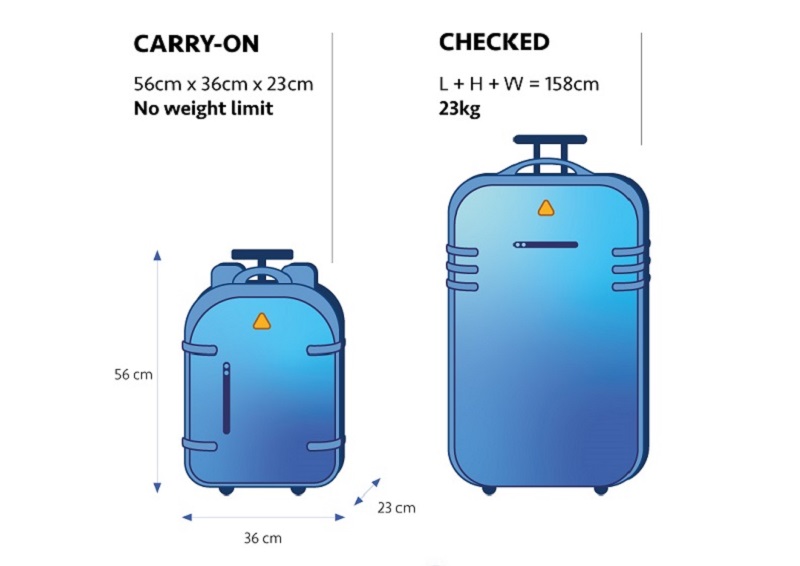 Peso e tamanho de malas para viagem ao exterior