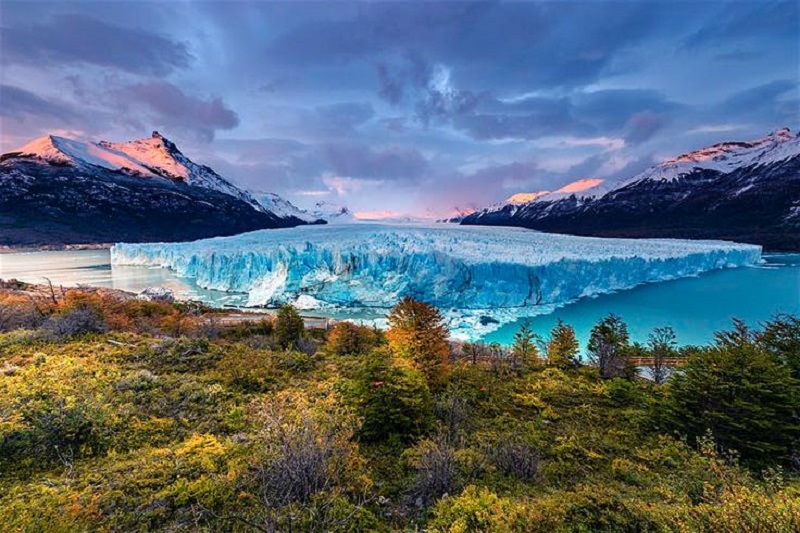Formação de gelo no Parque Nacional Los Glaciares